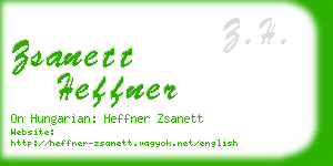zsanett heffner business card